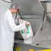 Integral bag dump station draws errant dust onto cartridge filters, which receive blasts of compressed air at timed intervals to return accumulated dust to the hopper and maintain operational efficiency.