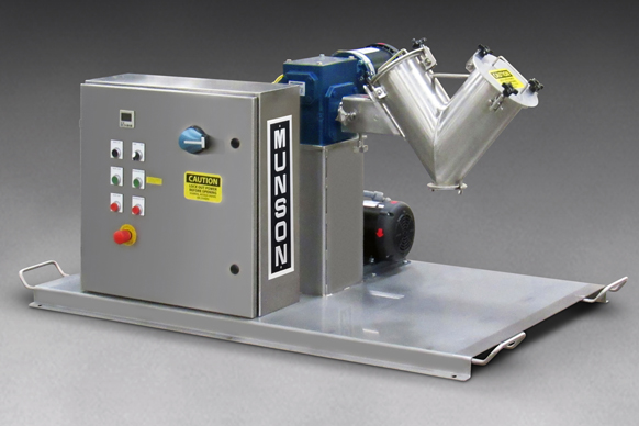 Cantilevered Vee Cone Tests Diverse Materials