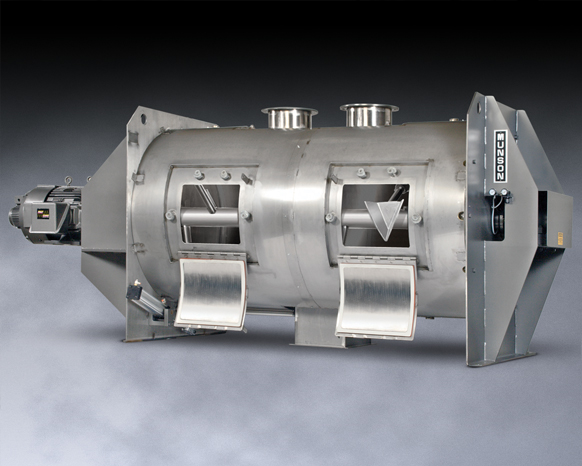 Cylindrical Plow Blender Handles Problematic Solids