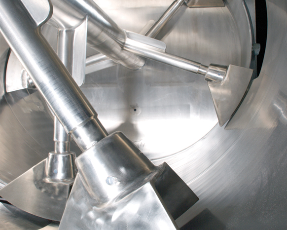 Cylindrical Plow Blender Handles Problematic Solids
