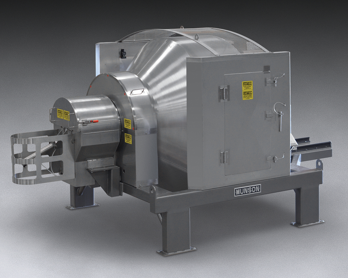 Sanitary Rotary Batch Mixer Distributes Liquids Throughout Solids in 1 ...