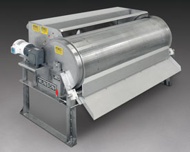 Rotating Drum Screen Separates Solids from